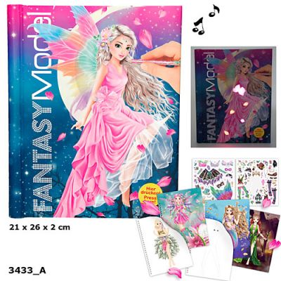 Fantasy Model Colouring Book With LED & Sound (£13.50)